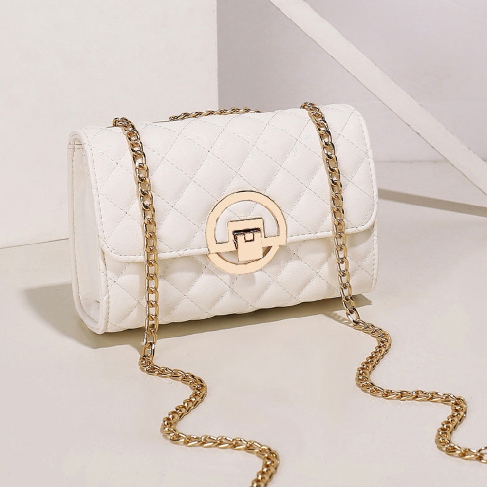 Purse with single chain strap